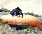 温斯洛 荷默 : Bear and Canoe